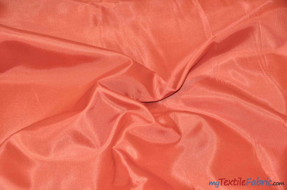 Polyester Lining Fabric | Woven Polyester Lining | 60" Wide | Continuous Yards | Imperial Taffeta Lining | Apparel Lining | Tent Lining and Decoration | Fabric mytextilefabric Yards Rust 
