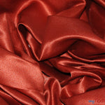 Load image into Gallery viewer, L&#39;Amour Satin Fabric | Polyester Matte Satin | Peau De Soie | 60&quot; Wide | Wholesale Bolt | Wedding Dress, Tablecloth, Multiple Colors | Fabric mytextilefabric Bolts Rust 
