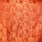 Load image into Gallery viewer, Satin Jacquard | Satin Flower Brocade | 60&quot; Wide | Sold by the Continuous Yard | Fabric mytextilefabric Yards Rust 
