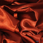 Load image into Gallery viewer, Silky Soft Medium Satin Fabric | Lightweight Event Drapery Satin | 60&quot; Wide | Economic Satin by the Wholesale Bolt | Fabric mytextilefabric Bolts Rust 0014 
