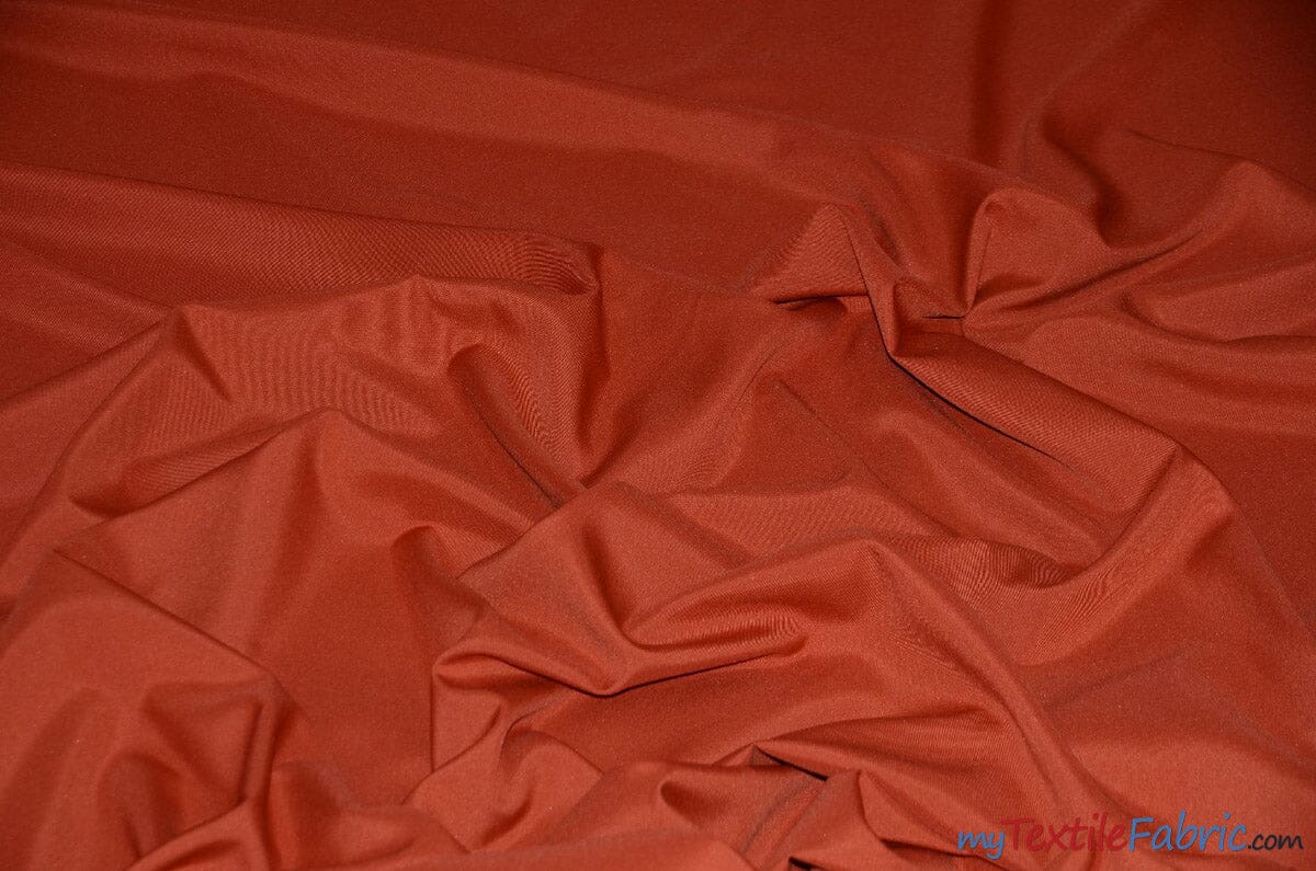 60" Wide Polyester Fabric by the Yard | Visa Polyester Poplin Fabric | Basic Polyester for Tablecloths, Drapery, and Curtains | Fabric mytextilefabric Yards Rust 