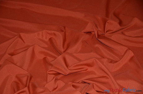 60" Wide Polyester Fabric by the Yard | Visa Polyester Poplin Fabric | Basic Polyester for Tablecloths, Drapery, and Curtains | Fabric mytextilefabric Yards Rust 