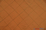 Taffeta Pintuck Fabric | 4"x4" Diamond | Diamond Taffeta Fabric | 58" Wide | Multiple Colors | Wholesale Bolt | Fabric mytextilefabric Bolts Rust 