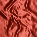 Load image into Gallery viewer, Bridal Satin Fabric | Shiny Bridal Satin | 60&quot; Wide | Multiple Colors | Continuous Yards | Fabric mytextilefabric Yards Rust 
