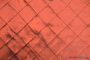 Taffeta Pintuck Fabric | 4"x4" Diamond | Diamond Taffeta Fabric | 58" Wide | Multiple Colors | Continuous Yards | Fabric mytextilefabric Yards Saffron 