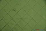 Taffeta Pintuck Fabric | 4"x4" Diamond | Diamond Taffeta Fabric | 58" Wide | Multiple Colors | Sample Swatch | Fabric mytextilefabric Sample Swatches Sage 