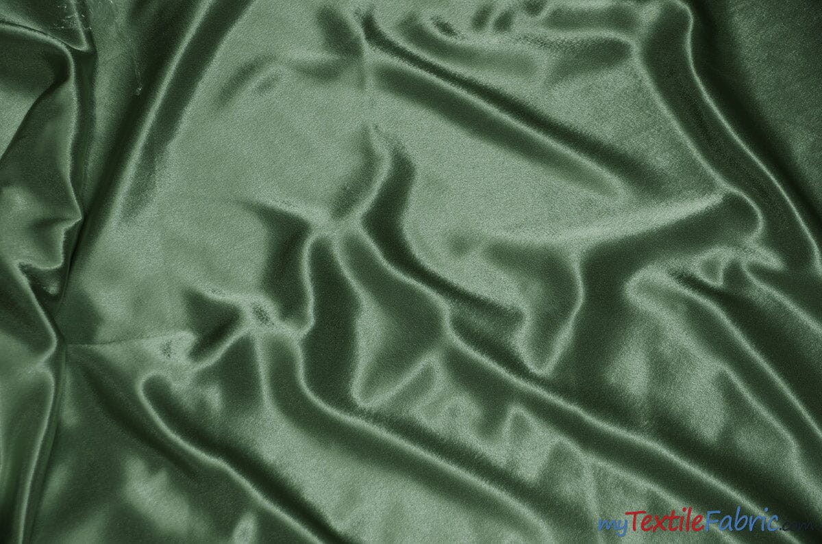Crepe Back Satin | Korea Quality | 60" Wide | Sample Swatch | Multiple Colors | Fabric mytextilefabric Sample Swatches Sage 