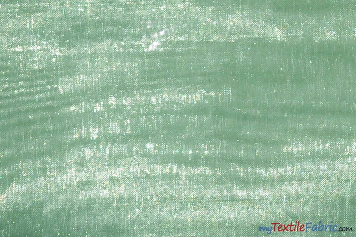 Soft and Smooth Mirror Organza Fabric | 60" Wide | Wholesale Bolt | Multiple Colors | Fabric mytextilefabric Bolts Sage 