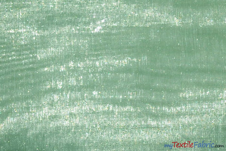 Soft and Smooth Mirror Organza Fabric | 60" Wide | Wholesale Bolt | Multiple Colors | Fabric mytextilefabric Bolts Sage 