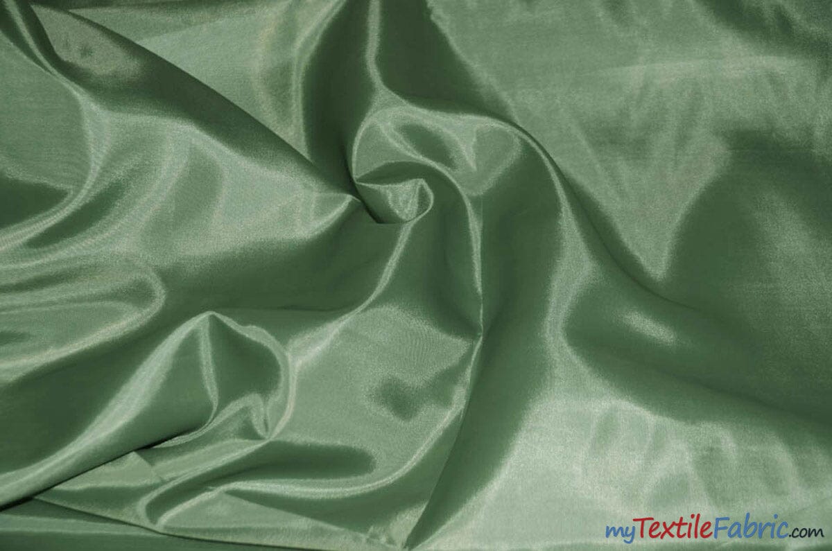 Polyester Lining Fabric | Woven Polyester Lining | 60" Wide | Sample Swatch | Imperial Taffeta Lining | Apparel Lining | Tent Lining and Decoration | Fabric mytextilefabric Sample Swatches Sage 