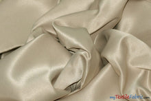 Load image into Gallery viewer, L&#39;Amour Satin Fabric | Polyester Matte Satin | Peau De Soie | 60&quot; Wide | Wholesale Bolt | Wedding Dress, Tablecloth, Multiple Colors | Fabric mytextilefabric Bolts Sand 