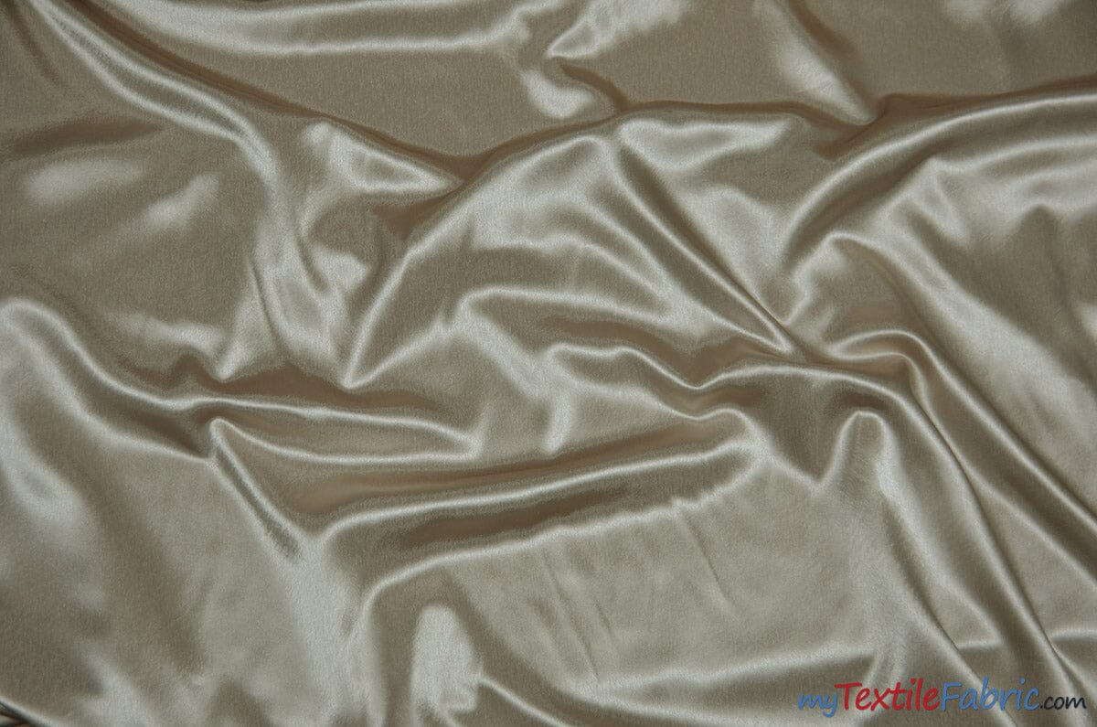 Crepe Back Satin | Korea Quality | 60" Wide | Continuous Yards | Multiple Colors | Fabric mytextilefabric Yards Sand 