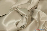 L'Amour Satin Fabric | Polyester Matte Satin | Peau De Soie | 60" Wide | Continuous Yards | Wedding Dress, Tablecloth, Multiple Colors | Fabric mytextilefabric Yards Sand 