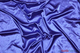 Charmeuse Satin Fabric | Silky Soft Satin | 60" Wide | Continuous Yards | Multiple Colors | Fabric mytextilefabric Yards Sea Blue 