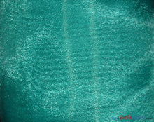 Load image into Gallery viewer, Crystal Organza Fabric | Sparkle Sheer Organza | 60&quot; Wide | Sample Swatch | Multiple Colors | Fabric mytextilefabric Sample Swatches Seafoam 