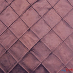 Load image into Gallery viewer, Taffeta Pintuck Fabric | 4&quot;x4&quot; Diamond | Diamond Taffeta Fabric | 58&quot; Wide | Multiple Colors | Wholesale Bolt | Fabric mytextilefabric Bolts Sepia 
