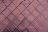 Taffeta Pintuck Fabric | 4"x4" Diamond | Diamond Taffeta Fabric | 58" Wide | Multiple Colors | Continuous Yards | Fabric mytextilefabric Yards Sepia 