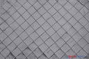 Taffeta Pintuck Fabric | 2"x2" Diamond | Diamond Taffeta Fabric | 54" Wide | Multiple Colors | Fabric mytextilefabric Yards Silver 