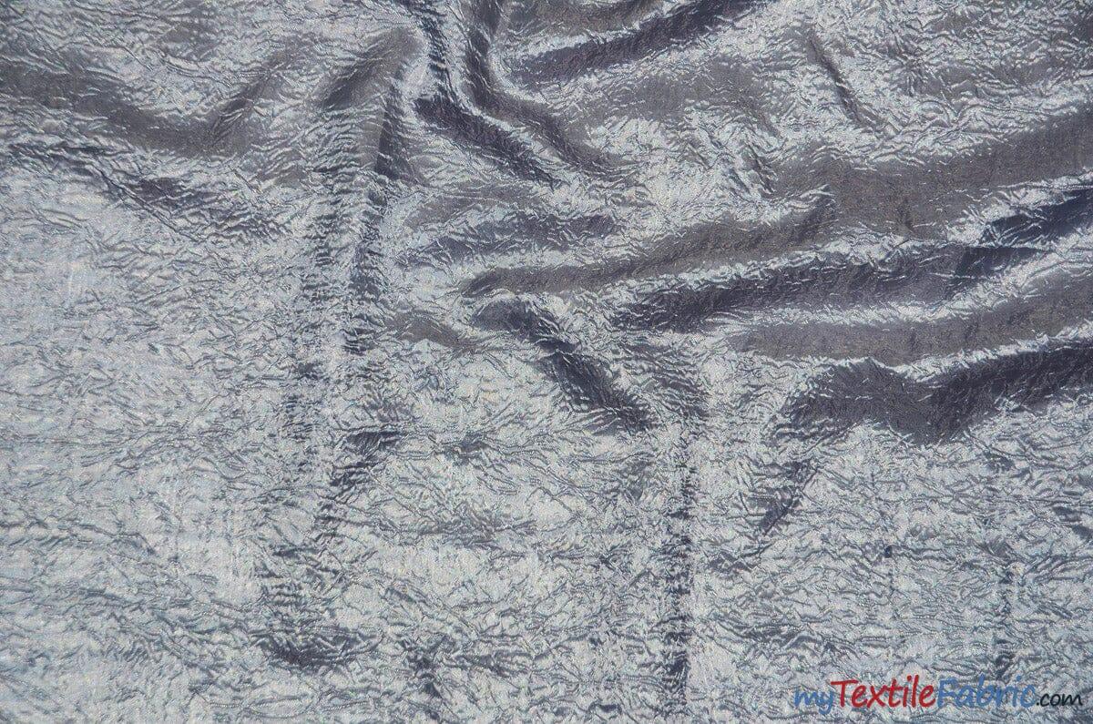 IFR Dull Crush Satin for Drapery | Extra Wide Tergalet Fabric | 108" Wide | Multiple Colors | Fabric mytextilefabric Yards Silver 