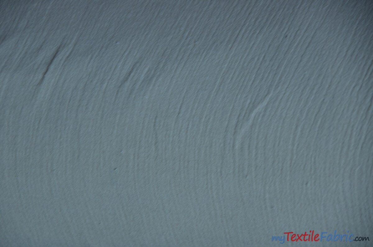 100% Cotton Gauze Fabric | Soft Lightweight Cotton Muslin | 48" Wide | Continuous Yard | Fabric mytextilefabric Yards Silver 