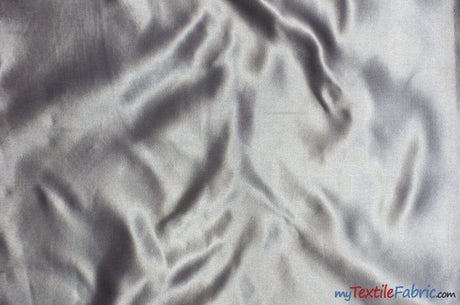 Bridal Satin Fabric | Shiny Bridal Satin | 60" Wide | Sample Swatch | Fabric mytextilefabric Sample Swatches Silver 