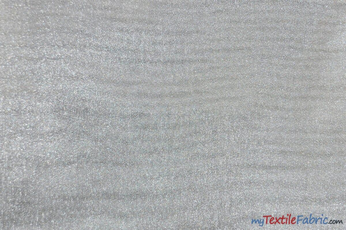 Metallic Lame | Metallic Satin Lame | 60" Wide | Gold and Silver | Satin Woven Lame | Fabric mytextilefabric Yards Silver 