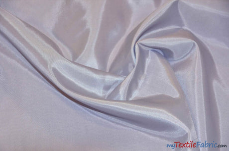 Polyester Silky Habotai Lining | 58" Wide | Super Soft and Silky Poly Habotai Fabric | Sample Swatch | Digital Printing, Apparel Lining, Drapery and Decor | Fabric mytextilefabric Sample Swatches Silver 