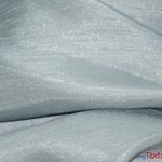 Load image into Gallery viewer, Shantung Satin Fabric | Satin Dupioni Silk Fabric | 60&quot; Wide | Multiple Colors | Continuous Yards | Fabric mytextilefabric Yards Silver 
