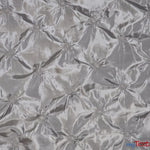 Load image into Gallery viewer, Pinwheel Taffeta Fabric | Button Taffeta Fabric | 48&quot; Wide | Multiple Colors | Fabric mytextilefabric Yards Silver 
