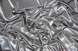 Silky Soft Medium Satin Fabric | Lightweight Event Drapery Satin | 60" Wide | Sample Swatches | Fabric mytextilefabric Sample Swatches Silver 0034 