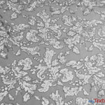Load image into Gallery viewer, Wendy Lace Sequins Fabric | Bridal Metallic Lace with Sequins | 54&quot; Wide | Multiple Colors | Silver and Gold Fabric mytextilefabric Yards Silver 
