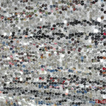 Load image into Gallery viewer, New York Dazzle Sequins Fabric | 6mm Sequins Fabric | 52&quot; Wide | Multiple Colors | Fabric mytextilefabric Yards Silver 
