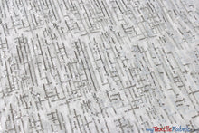 Load image into Gallery viewer, Sequins Everleigh Lace Fabric | Everleigh Embroidery | 52&quot; Wide | Multiple Colors | Fabric mytextilefabric Yards Silver 