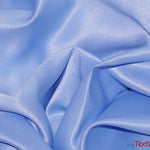 Load image into Gallery viewer, L&#39;Amour Satin Fabric | Polyester Matte Satin | Peau De Soie | 60&quot; Wide | Wholesale Bolt | Wedding Dress, Tablecloth, Multiple Colors | Fabric mytextilefabric Bolts Sky Blue 
