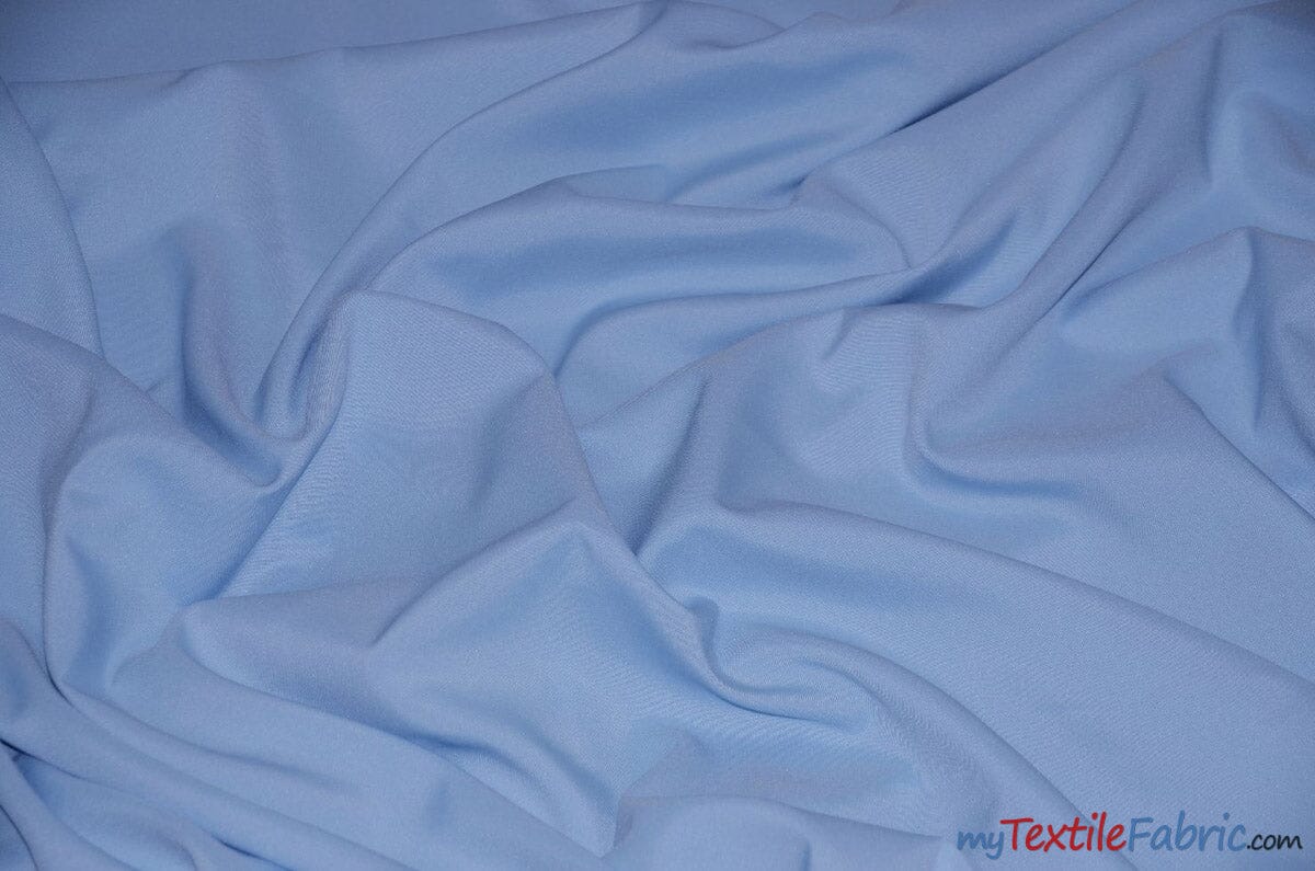 60" Wide Polyester Fabric by the Yard | Visa Polyester Poplin Fabric | Basic Polyester for Tablecloths, Drapery, and Curtains | Fabric mytextilefabric Yards Sky Blue 