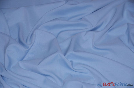 60" Wide Polyester Fabric by the Yard | Visa Polyester Poplin Fabric | Basic Polyester for Tablecloths, Drapery, and Curtains | Fabric mytextilefabric Yards Sky Blue 