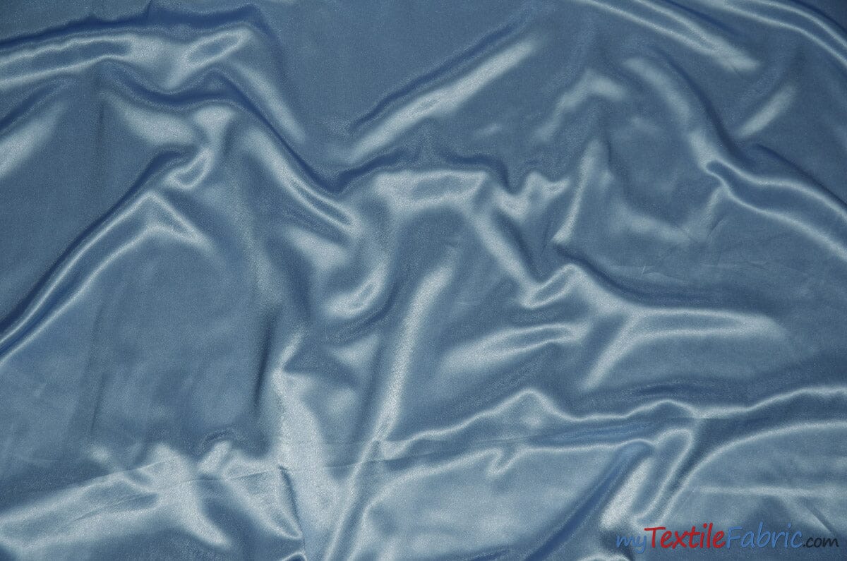 Crepe Back Satin | Korea Quality | 60" Wide | Sample Swatch | Multiple Colors | Fabric mytextilefabric Sample Swatches Sky Blue 