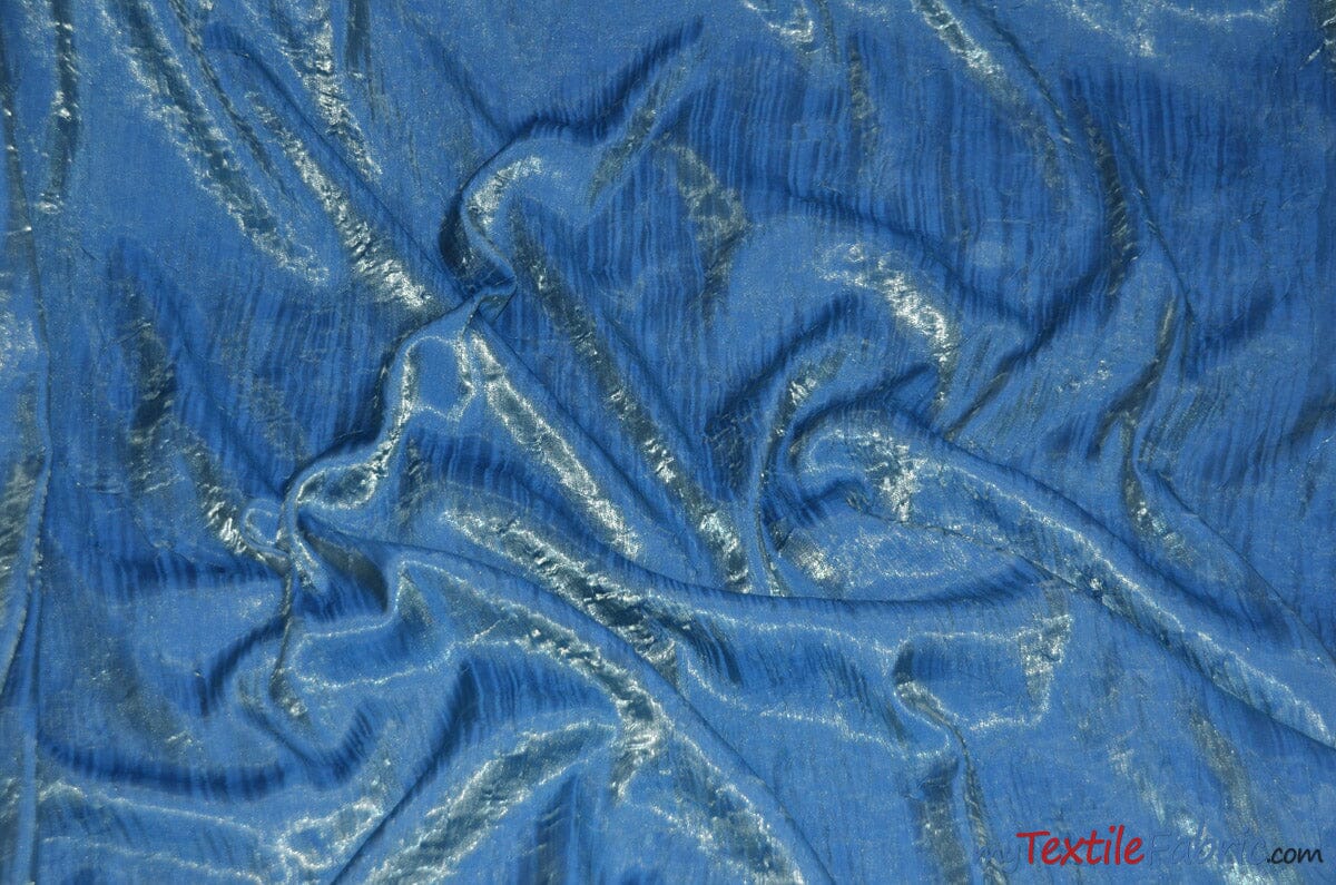 Iridescent Crush Shimmer Fabric | Iridescent Fabric | 54" Wide | Multiple Colors | Wholesale Bolt | Fabric mytextilefabric Bolts Slate Blue 
