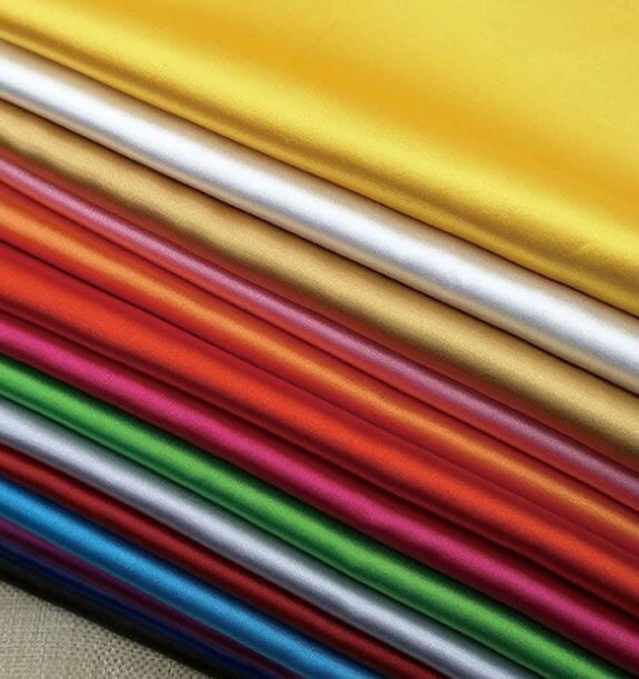 Stretch Charmeuse Satin Fabric | Soft Silky Satin Fabric | 96% Polyester 4% Spandex | Multiple Colors | Continuous Yards | Fabric mytextilefabric 