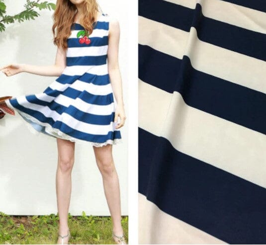 2.5" Stripe Satin Fabric | Soft Satin Stripe Charmeuse Fabric | 60" Wide | Multiple Colors | Fabric mytextilefabric 
