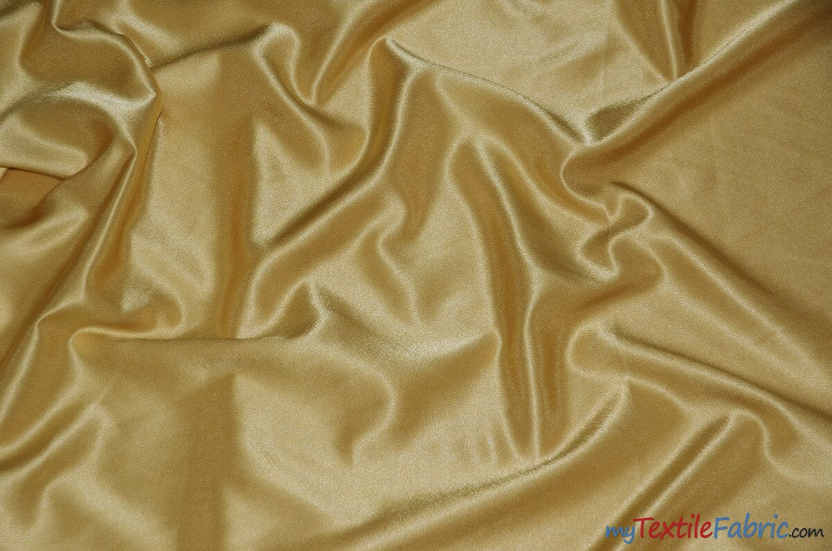 Crepe Back Satin | Korea Quality | 60" Wide | Sample Swatch | Multiple Colors | Fabric mytextilefabric Sample Swatches Sungold 