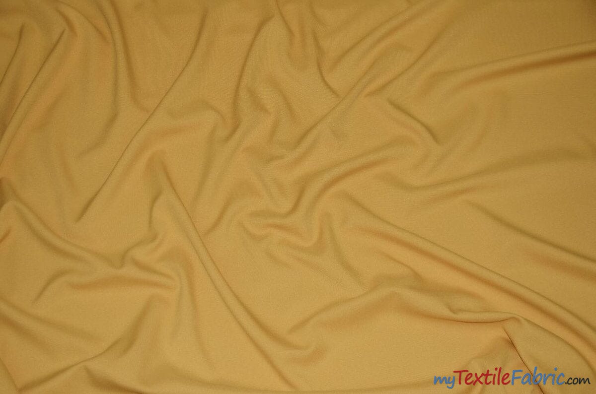 60" Wide Polyester Fabric by the Yard | Visa Polyester Poplin Fabric | Basic Polyester for Tablecloths, Drapery, and Curtains | Fabric mytextilefabric Yards Sungold 