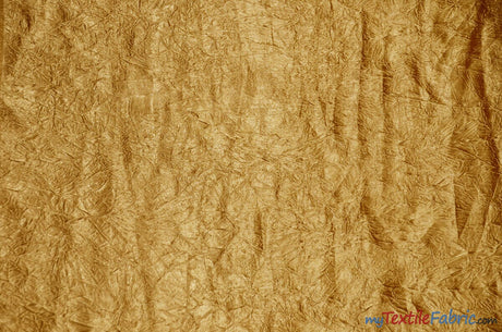 Silky Crush Satin | Crush Charmeuse Bichon Satin | 54" Wide | Wholesale Bolt | Multiple Colors | Fabric mytextilefabric Bolts Sunset Gold 