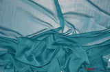 Two Tone Chiffon Fabric | Iridescent Chiffon Fabric | 60" Wide | Clean Edge | Multiple Colors | Continuous Yards | Fabric mytextilefabric Yards Teal 