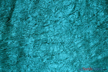 Load image into Gallery viewer, Silky Crush Satin | Crush Charmeuse Bichon Satin | 54&quot; Wide | Sample Swatches | Multiple Colors | Fabric mytextilefabric Sample Swatches Teal 
