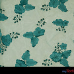 Load image into Gallery viewer, Applique Organza Yards / Teal Fabric
