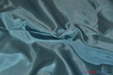 Polyester Lining Fabric | Woven Polyester Lining | 60" Wide | Sample Swatch | Imperial Taffeta Lining | Apparel Lining | Tent Lining and Decoration | Fabric mytextilefabric Sample Swatches Teal 