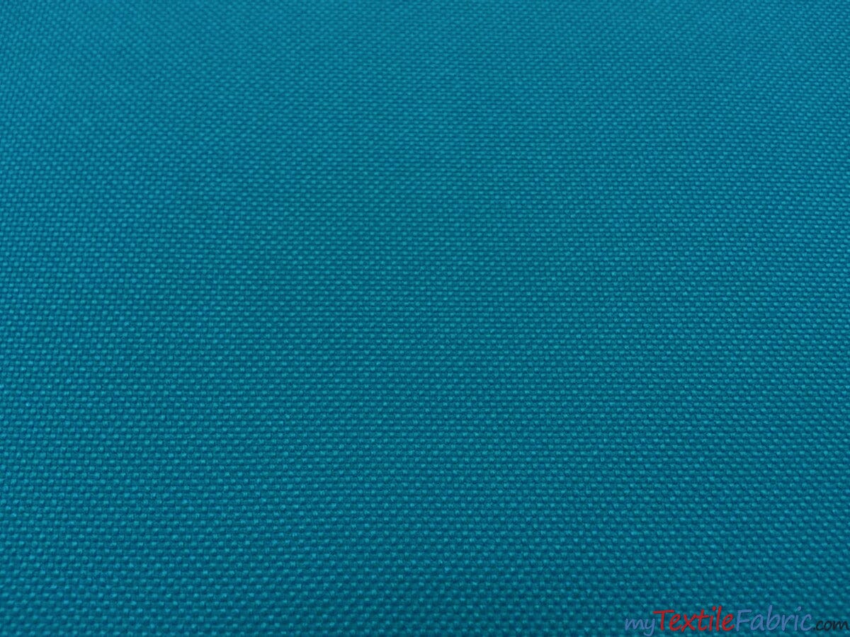 Waterproof Sun Repellent Canvas Fabric | 58" Wide | 100% Polyester | Great for Outdoor Waterproof Pillows, Tents, Covers, Bags, Patio Fabric mytextilefabric Yards Teal 