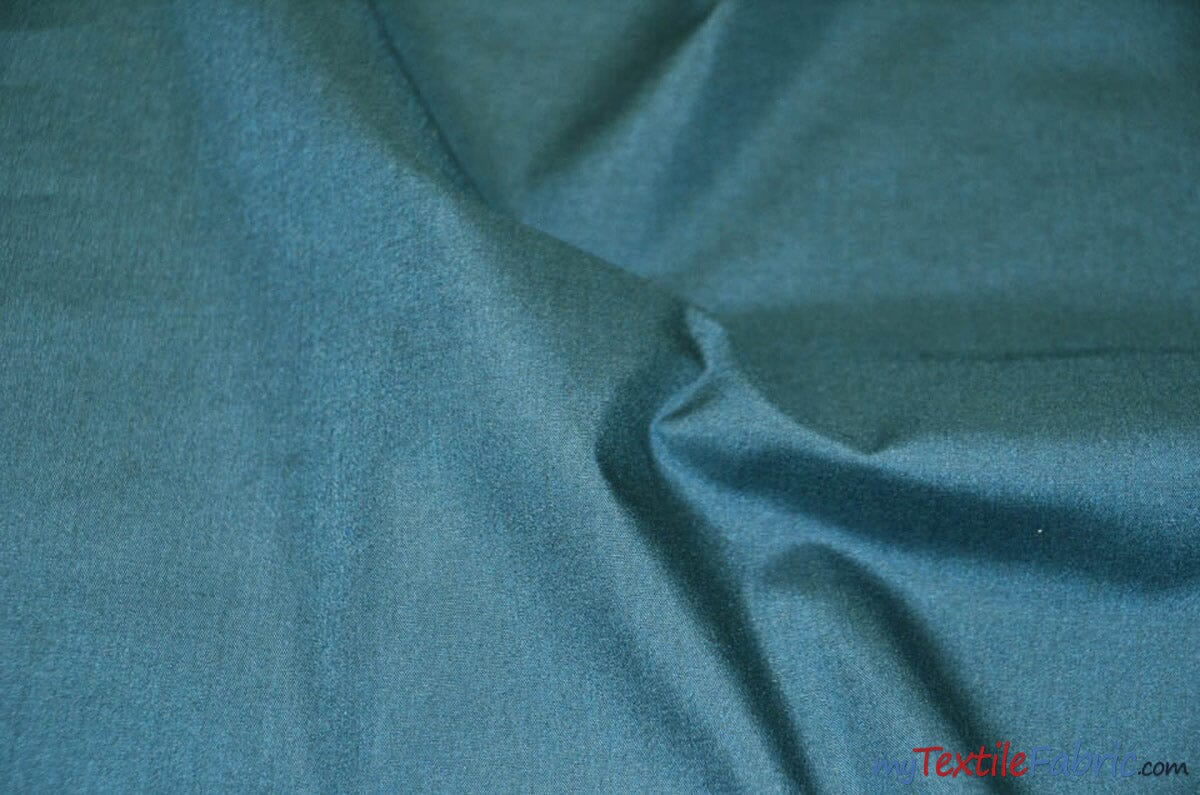 Polyester Cotton Broadcloth Fabric | 60" Wide | Solid Colors | Sample Swatch | Multiple Colors | Fabric mytextilefabric Sample Swatches Teal 
