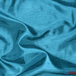 Load image into Gallery viewer, Shantung Satin Fabric | Satin Dupioni Silk Fabric | 60&quot; Wide | Multiple Colors | Sample Swatch | Fabric mytextilefabric Sample Swatches Teal 

